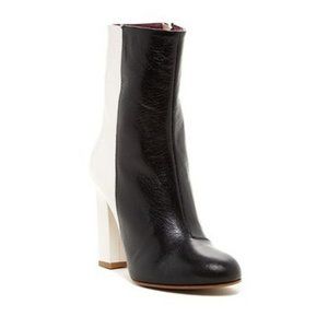 M Missoni Black & White Color Block Bootie Size 40